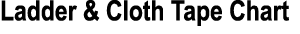 Ladder & Cloth Tape Chart 