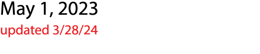 May 1, 2023 updated 3/28/24 