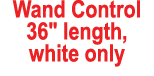 Wand Control 36\“ length, white only