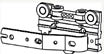 A drawing of a mechanical device with two metal pieces connected by a hinge. AI generated content