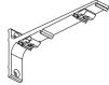 A drawing of a metal bracket with two screws. AI generated content