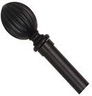 A black ball on a white background. AI generated content