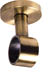 A gold door knob with a black center. AI generated content