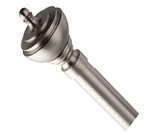 A silver metal object with a rounded top. AI generated content