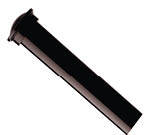 A black object is shown in a white background. AI generated content