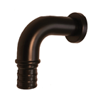 A black pipe with a silver top. AI generated content