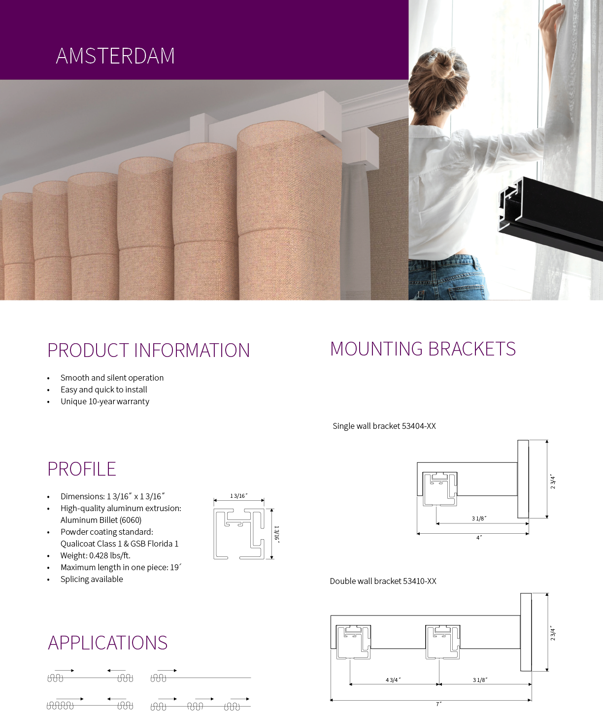 A woman is shown in a window, holding a black shade. The image also shows a diagram of a window with a shade. AI generated content