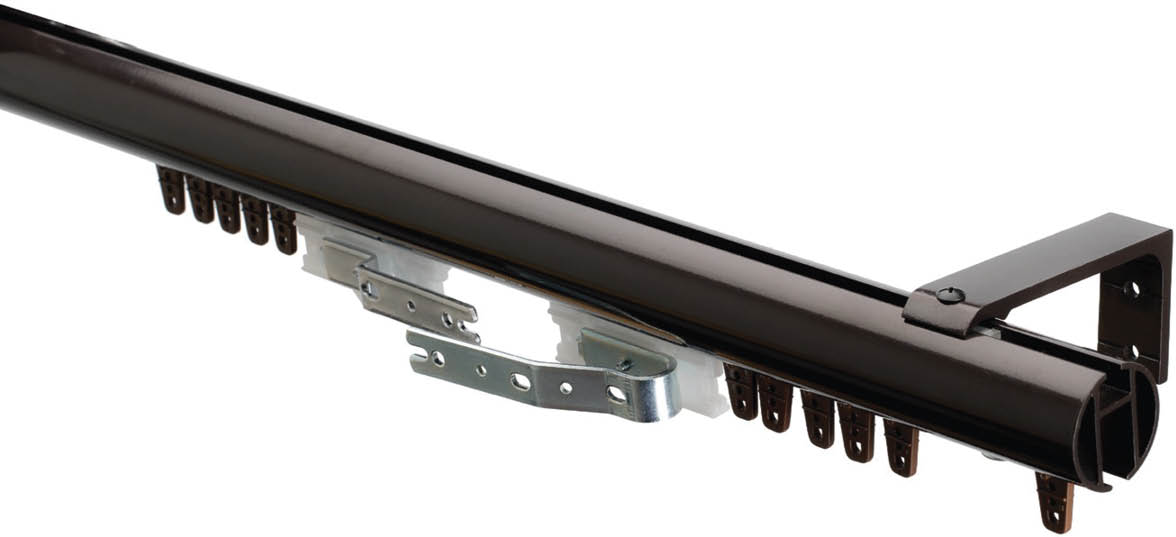 A metal bar with a metal bracket attached to it. AI generated content