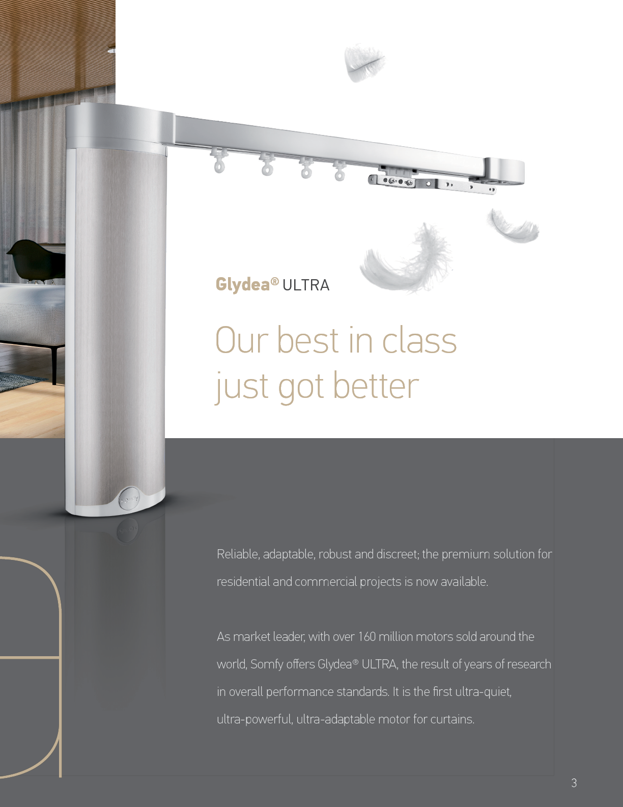 A poster advertising a shower system by Glydea Ultra. AI generated content
