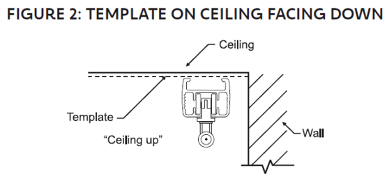 A diagram shows a ceiling with a cement block wall below it. AI generated content