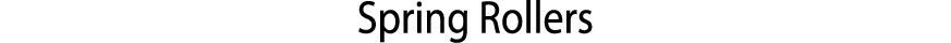 ﻿Spring Rollers